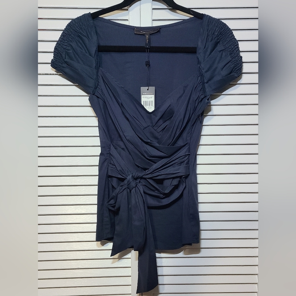 NWT Women's BCBGMAXAZRIA Wrap Blouse - S